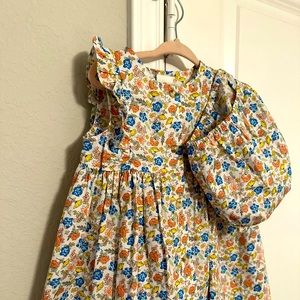 Starting Out Toddler Dress - Size 24 M - White Multi Color Floral Pattern